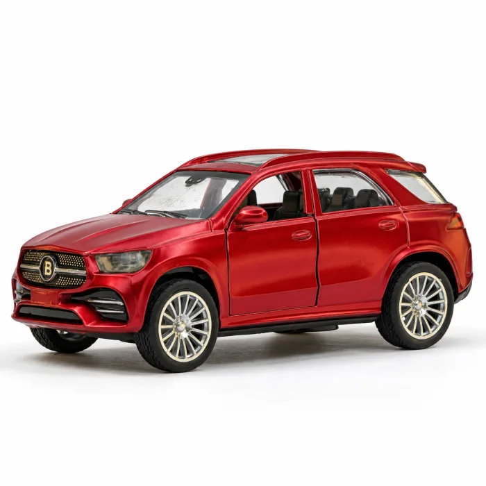 1:43 Diecast Metal SUV Model Car with Pull-Back Action – Red – view 3