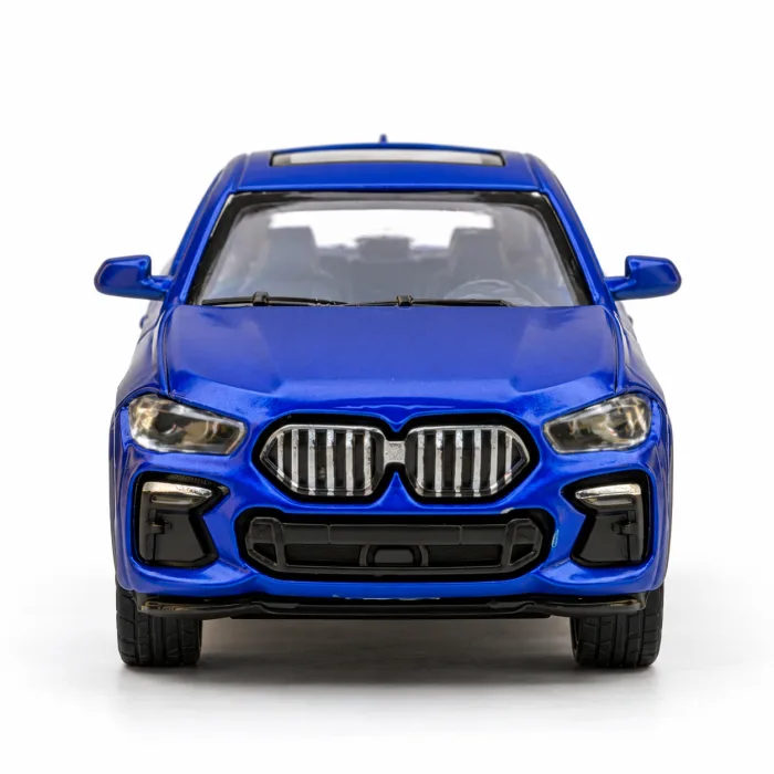 BMW X6 Diecast Model Car, Metallic Blue – view 3