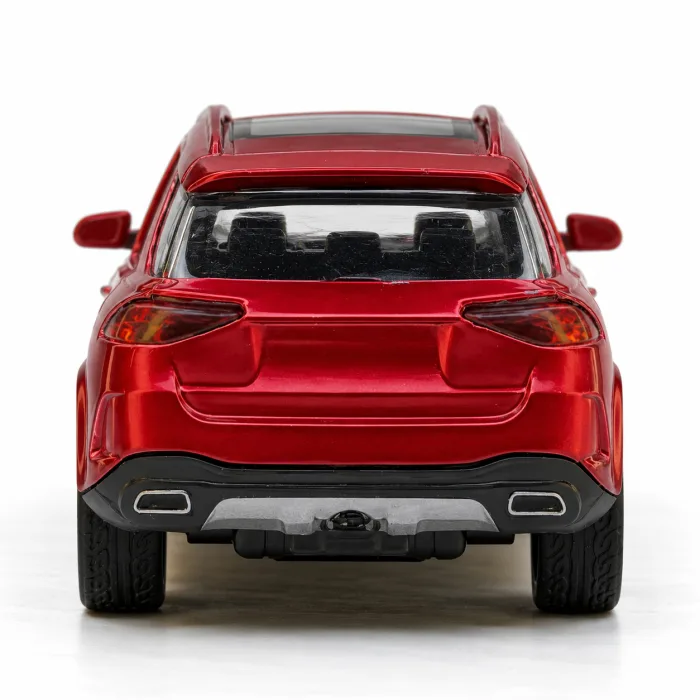 1:43 Diecast Metal SUV Model Car with Pull-Back Action – Red – view 5